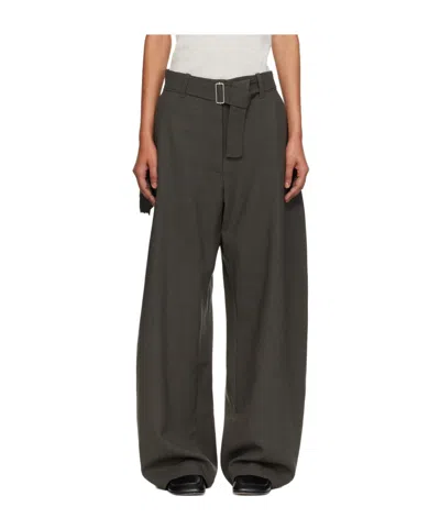 Studio Nicholson Wide-leg Casual Pants In Black