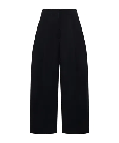 Studio Nicholson Wide-leg Casual Pants In Black