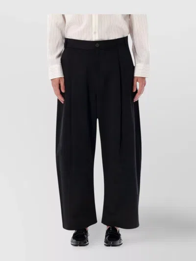 Studio Nicholson Wide Leg Chino Trousers Pockets In Multi