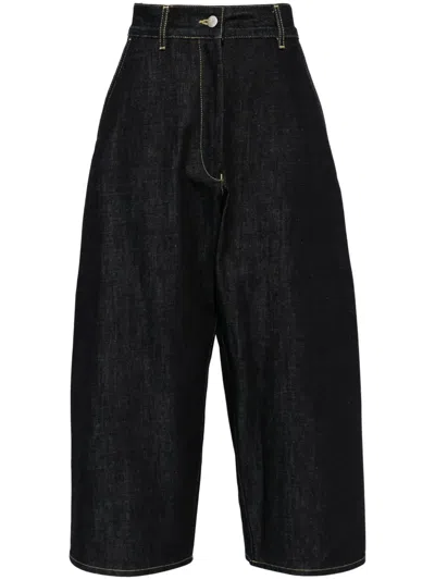 STUDIO NICHOLSON WIDE-LEG CROPPED JEANS