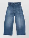 Studio Nicholson Blue Denim Chalco Cropped Jeans
