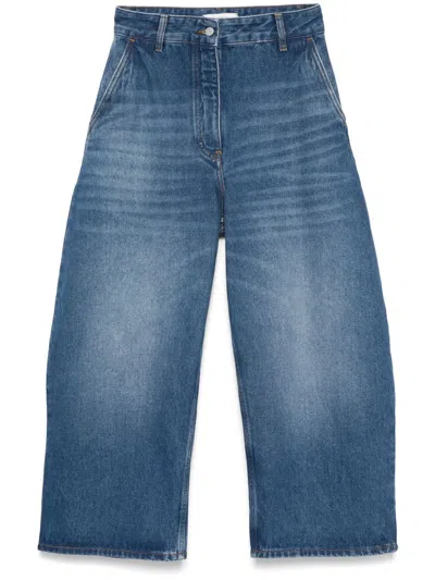 STUDIO NICHOLSON WIDE-LEG DENIM JEANS