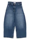 Studio Nicholson Cropped Denim Jeans In Blue