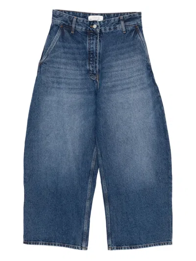 Studio Nicholson Wide-leg Jeans In Blue