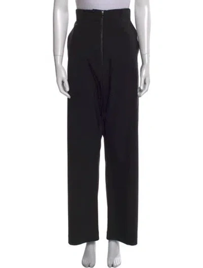 Pre-owned Studio Nicholson Wide Leg Pants In Black
