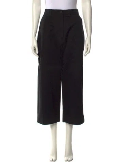 Pre-owned Studio Nicholson Wide Leg Pants In Black