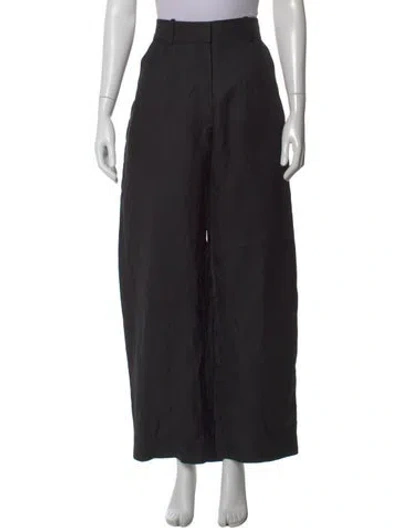 Pre-owned Studio Nicholson Wide Leg Pants In Black