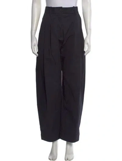 Pre-owned Studio Nicholson Wide Leg Pants In Black