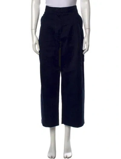 Pre-owned Studio Nicholson Wide Leg Pants In Black