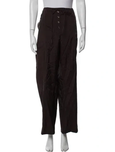 Pre-owned Studio Nicholson Wide Leg Pants In Black