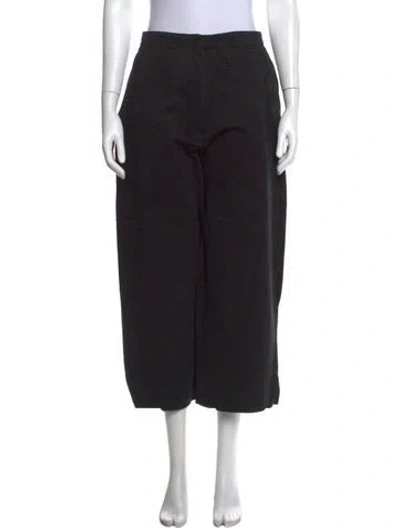 Pre-owned Studio Nicholson Wide Leg Pants In Black