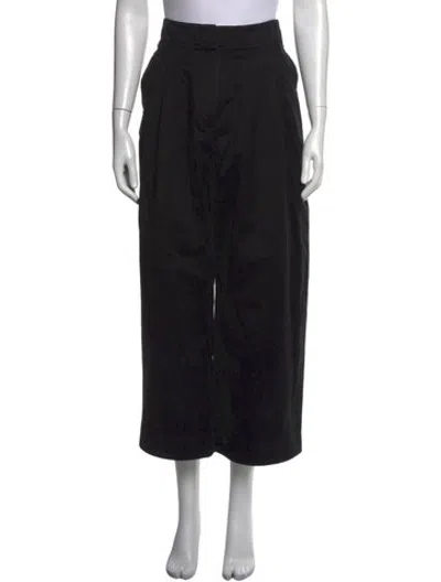 Pre-owned Studio Nicholson Wide Leg Pants In Black