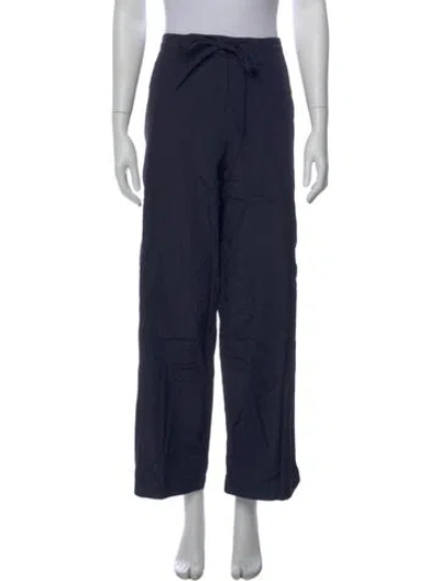 Pre-owned Studio Nicholson Wide Leg Pants In Blue