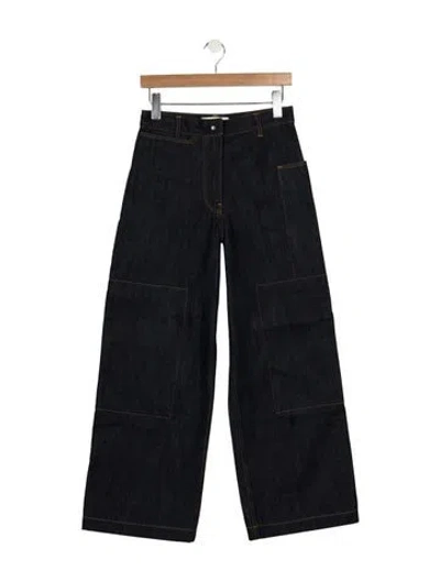 Pre-owned Studio Nicholson Wide Leg Pants In Blue