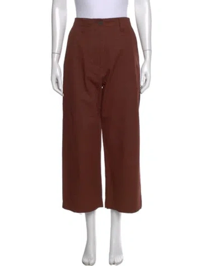Pre-owned Studio Nicholson Wide Leg Pants In Brown