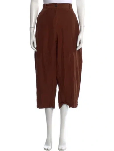 Pre-owned Studio Nicholson Wide Leg Pants In Brown