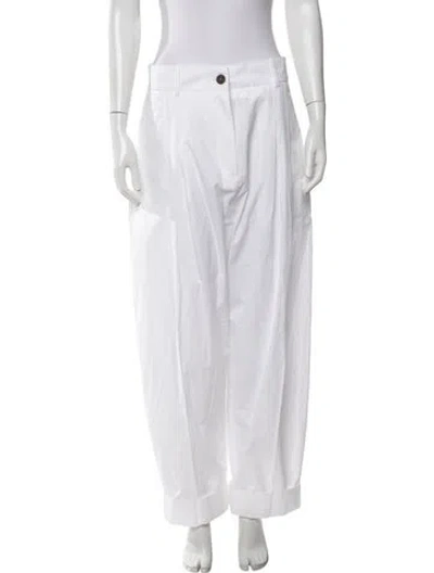 Pre-owned Studio Nicholson Wide Leg Pants W/ Tags In White