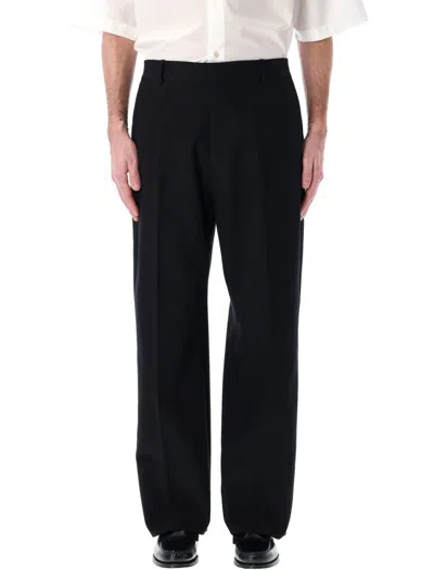 Studio Nicholson Wide Leg Trousers In Black
