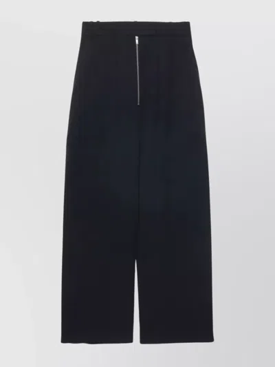 STUDIO NICHOLSON WIDE LEG TROUSERS FRONT ZIP