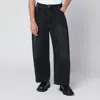 Studio Nicholson Relaxed Fit Wide Leg Denim Trousers In Black