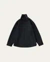 Studio Nicholson Wist Draped High-neck Top In Darkest Navy