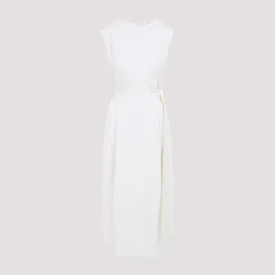 Studio Nicholson Wide Strap Volume Dress In White