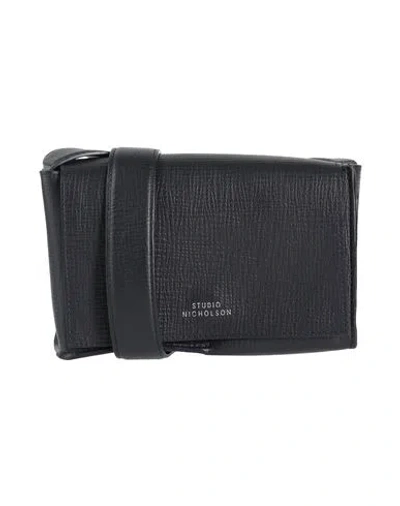 Studio Nicholson Woman Cross-body Bag Midnight Blue Size - Leather
