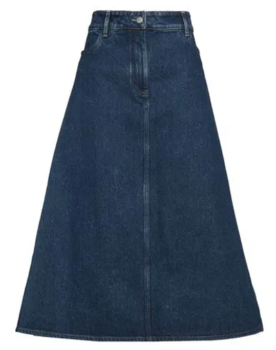 Studio Nicholson Baringo Denim Midi Skirt In Blue