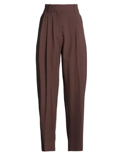 Studio Nicholson Woman Pants Chocolate Brown Size 6 Virgin Wool, Polyamide