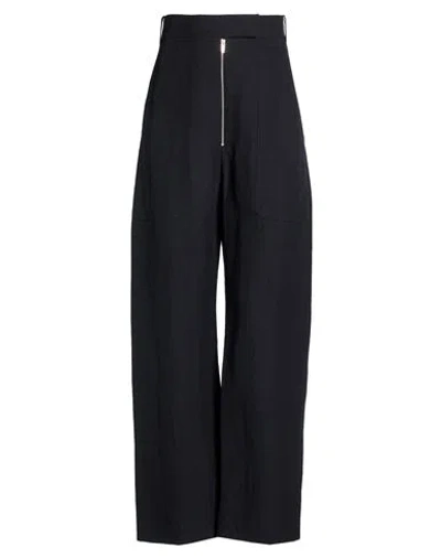Studio Nicholson Woman Pants Midnight Blue Size 2 Linen, Virgin Wool