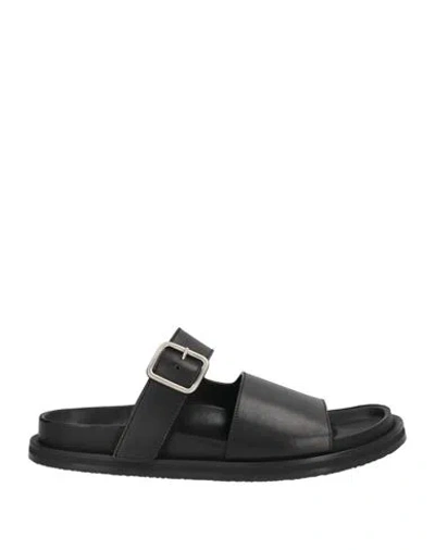 Studio Nicholson Woman Sandals Black Size 9 Calfskin