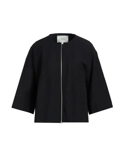 Studio Nicholson Woman Shirt Midnight Blue Size 4 Linen, Virgin Wool