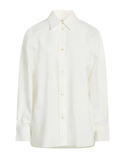 Studio Nicholson Woman Shirt Off White Size 8 Cotton In Neutral