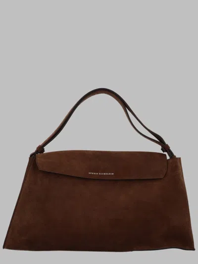 Studio Nicholson Women's 100% Leather Shoulder Bag In Brown