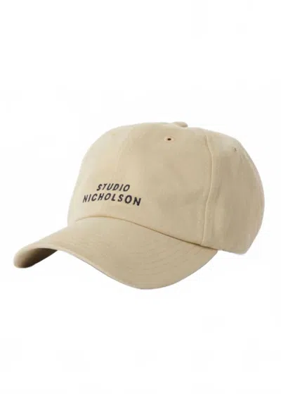 Studio Nicholson Women's Logo Cap Hat In Sand