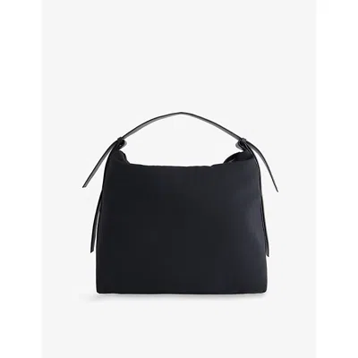 Studio Nicholson Womens Airport Small Woven Shoulder Bag Black