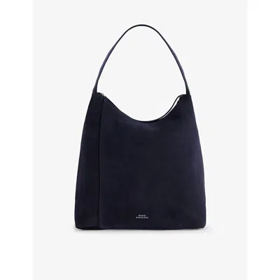 Studio Nicholson Womens Darkest Navy Type 2 Leather Hobo Bag In Blue