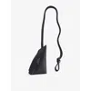 Studio Nicholson Womens Darket Navy Triangle Leather Pouch