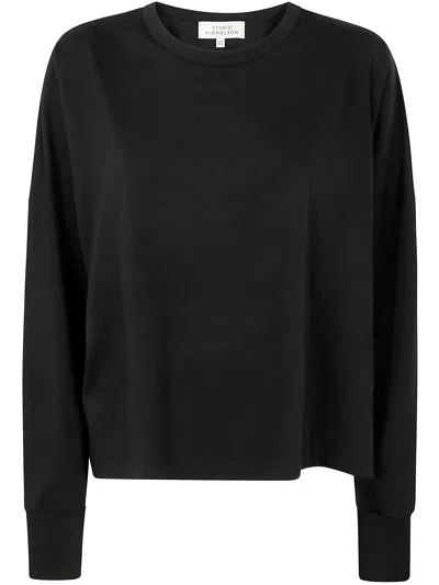 Studio Nicholson Sweatshirt With Baroque Embroidery And Print