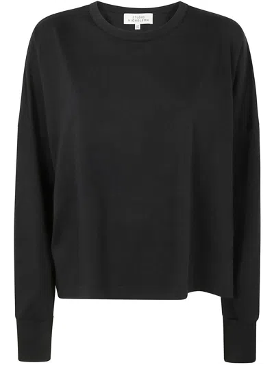 Studio Nicholson Womens Long Sleeve T-shirt Clothing In Black