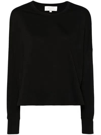 Studio Nicholson Crew Neck T-shirt In Black