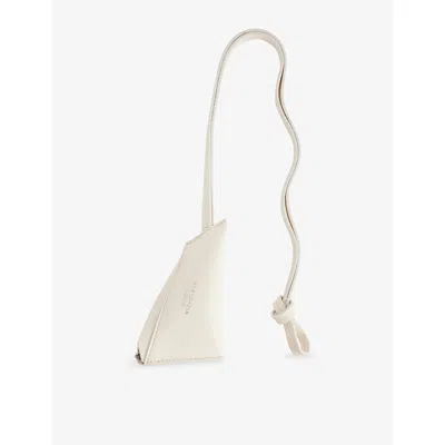 Studio Nicholson Womens Parchment Triangle Leather Pouch In Sand