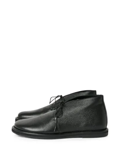 Studio Nicholson Woodrow Grained Leather Boots In Black