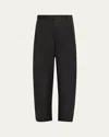 Studio Nicholson High-waisted Wide-leg Trousers In Black