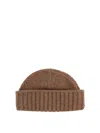 Studio Nicholson Wool Cap In Brown