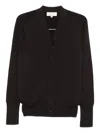 Studio Nicholson Trey Superkid Mohair Cardigan In Brown