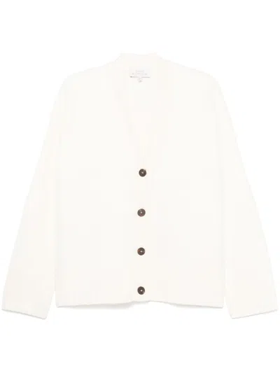 Studio Nicholson Wool Cardigan In White
