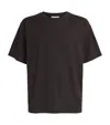 Studio Nicholson Wool Henley T-shirt In Brown