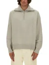 Studio Nicholson Merino Wool Quarter-zip Sweater