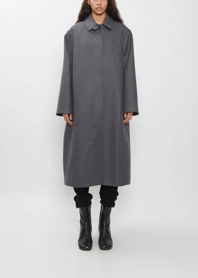 Studio Nicholson Ria Melton Wool-blend Coat In Gray